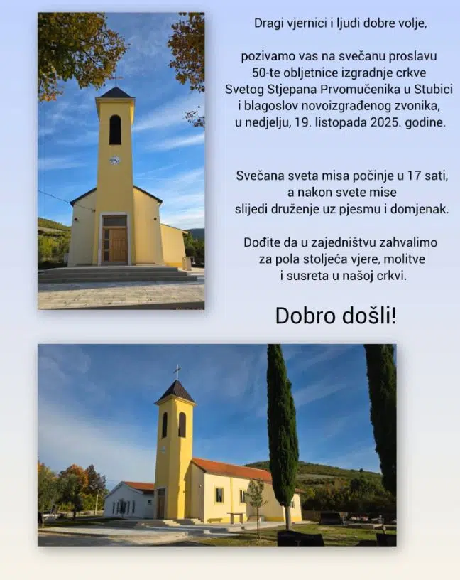 U Stubici u nedjelju proslava 50 godina od izgradnje crkve