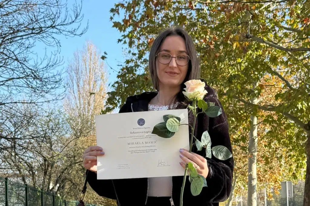 Mihaela Mamić dobitnica Rektorove nagrade Sveučilišta u Zagrebu
