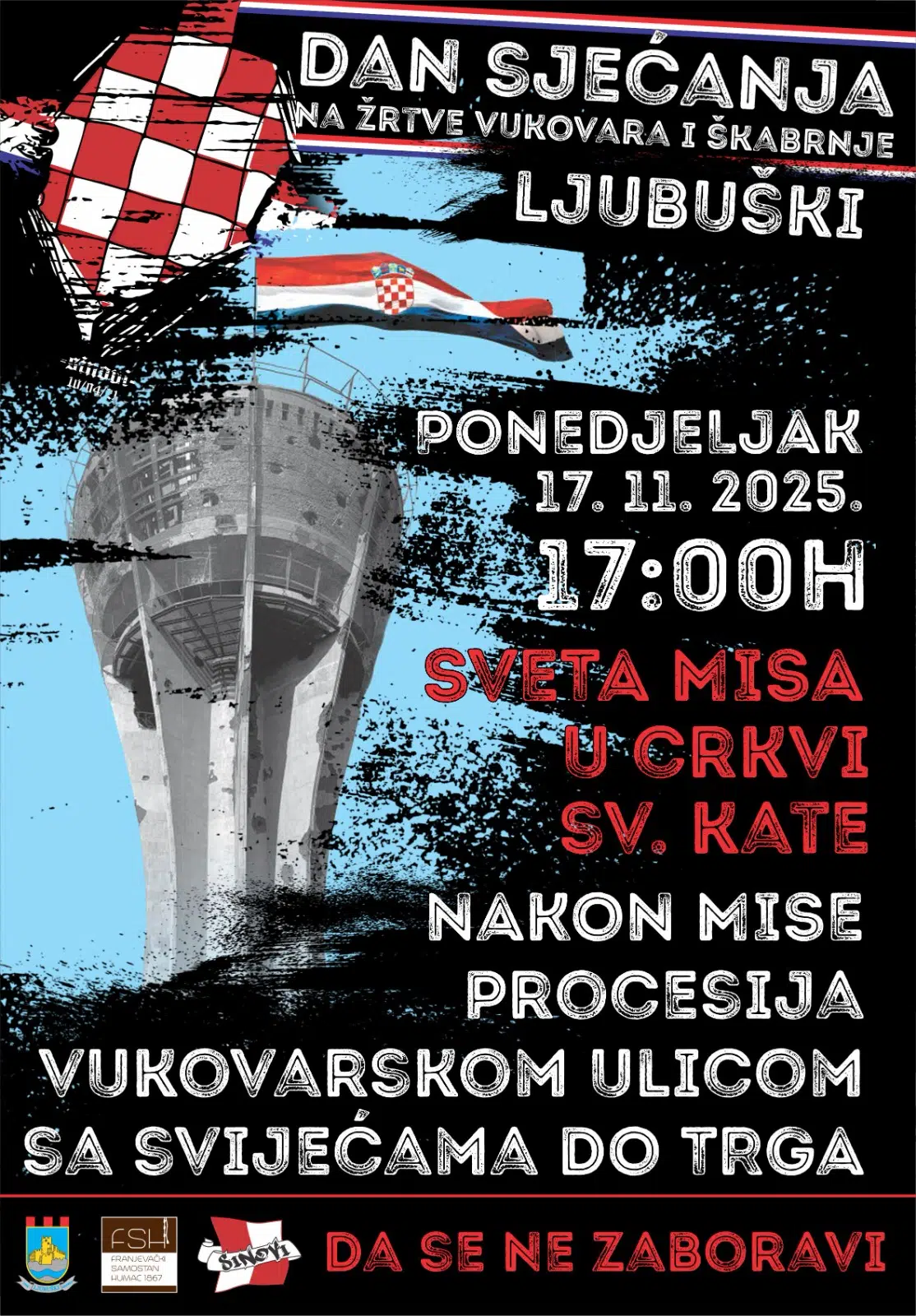 Dan sjećanja na Vukovar i Škabrnju: Ljubuški, ponedjeljak 17. studenoga 2025.