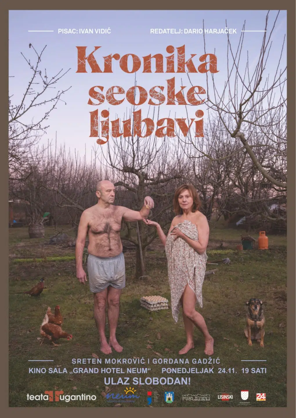 NAJAVA: Komedija “Kronika seoske ljubavi” u ponedjeljak u Neumu