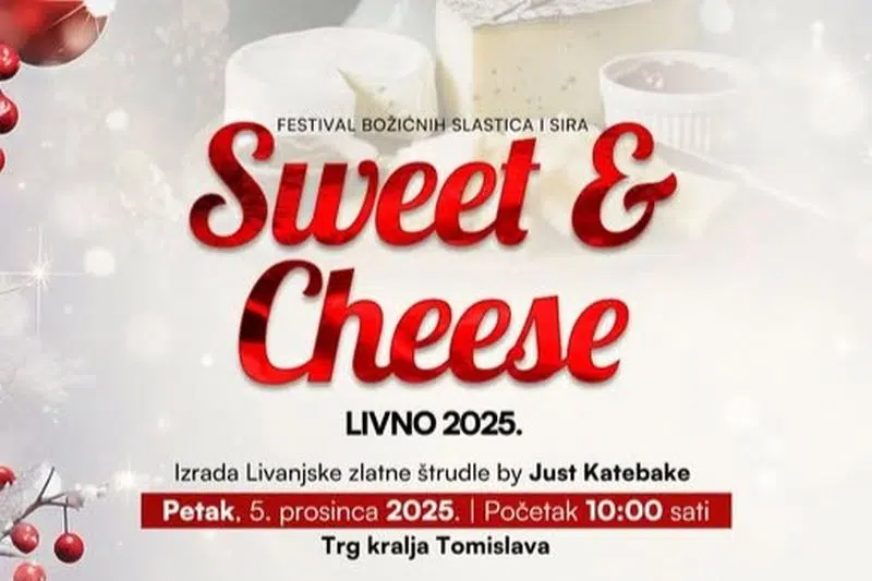 Poziv slastičarima na sudjelovanje na festivalu božićnih slastica “Sweet & Cheese”
