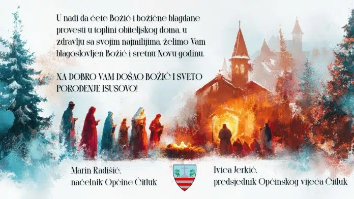 Blagdanska čestitka općinskog načelnika i predsjednika Općinskog vijeća Čitluk