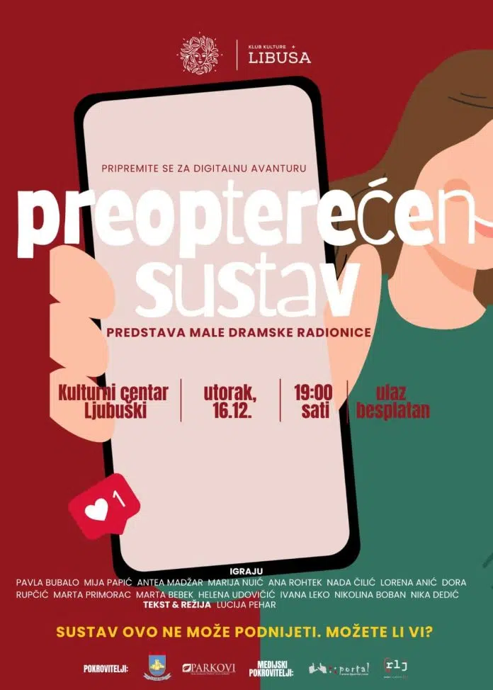 KK Libuša poziva na predstavu “Preopterećen sustav”