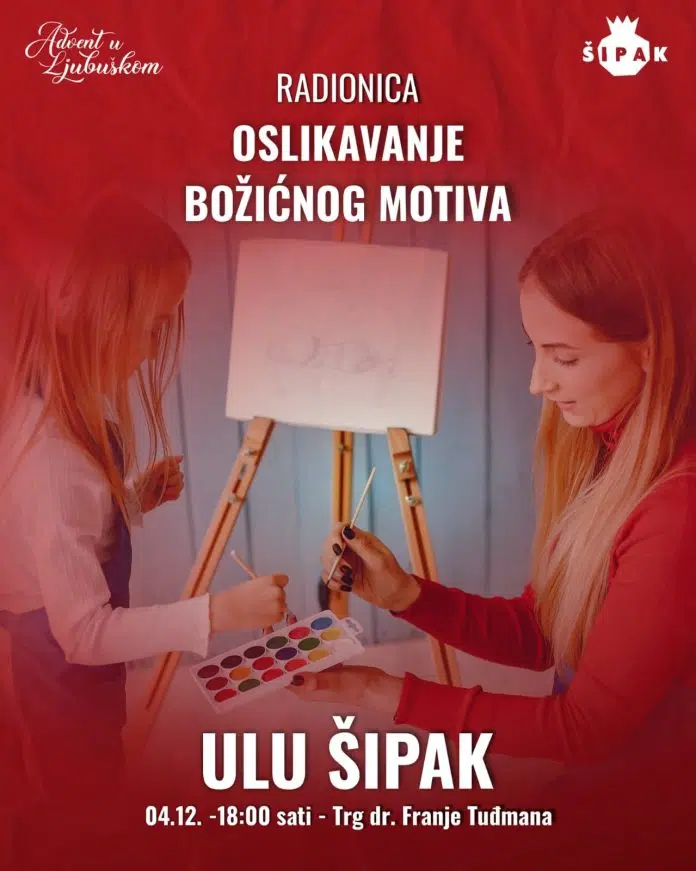Najava radionice: Oslikavanje božićnog motiva