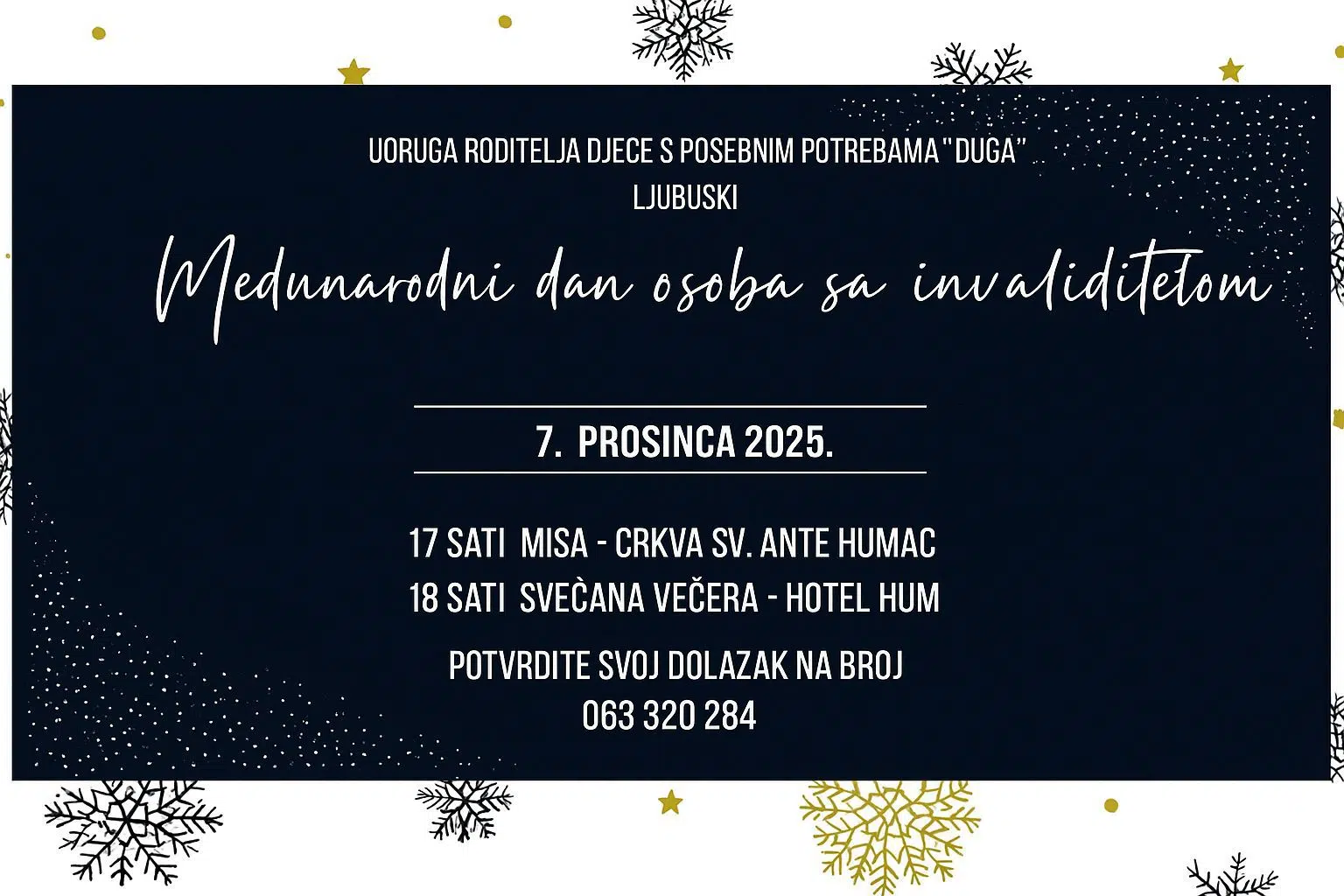 Obilježavanje Međunarodnog dana osoba sa invaliditetom u Ljubuškom