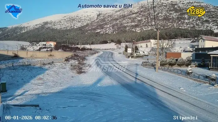 AMS BiH: Stanje na cestama u BiH 8. siječnja, 2026.godine;