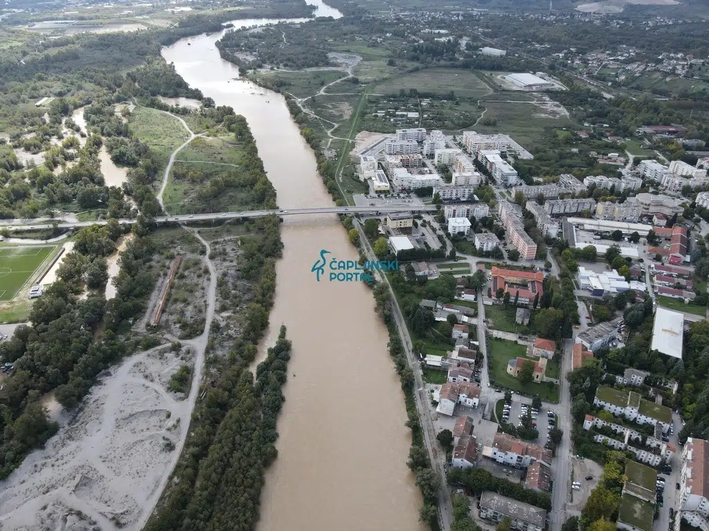 Trebižat u redovnoj obrani od poplava, Neretva u opadanju