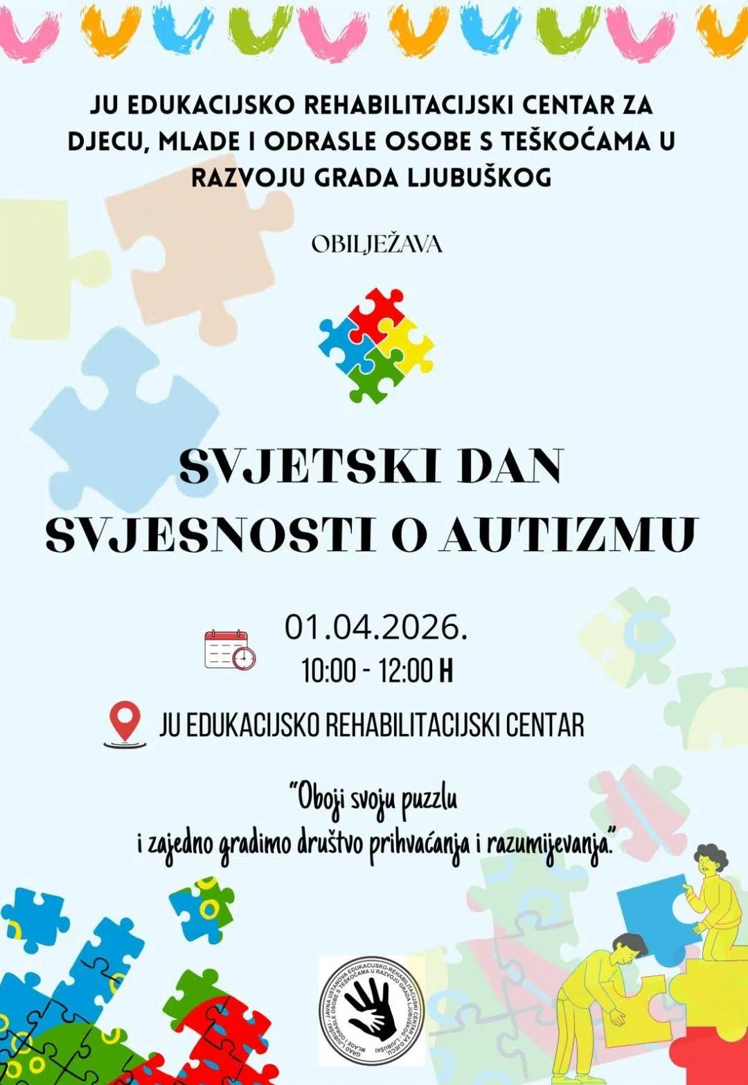 Ljubuški: Obilježavanje Svjetskog dana svjesnosti o autizmu