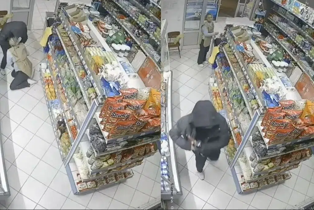VIDEO – Nevjerojatna snimka iz Mostara: Radnica se goloruka suprotstavila napadaču s puškom