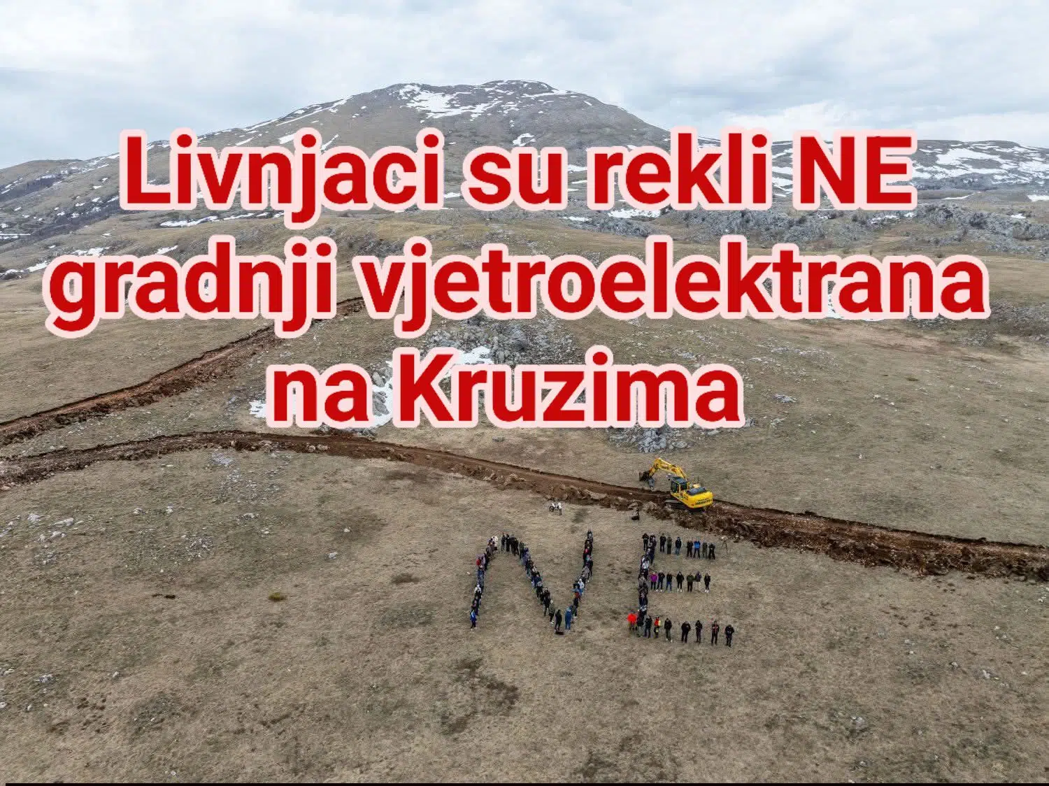 VIDEO / Mještani Livna održali prosvjed protiv gradnje vjetroelektrane Čadilj