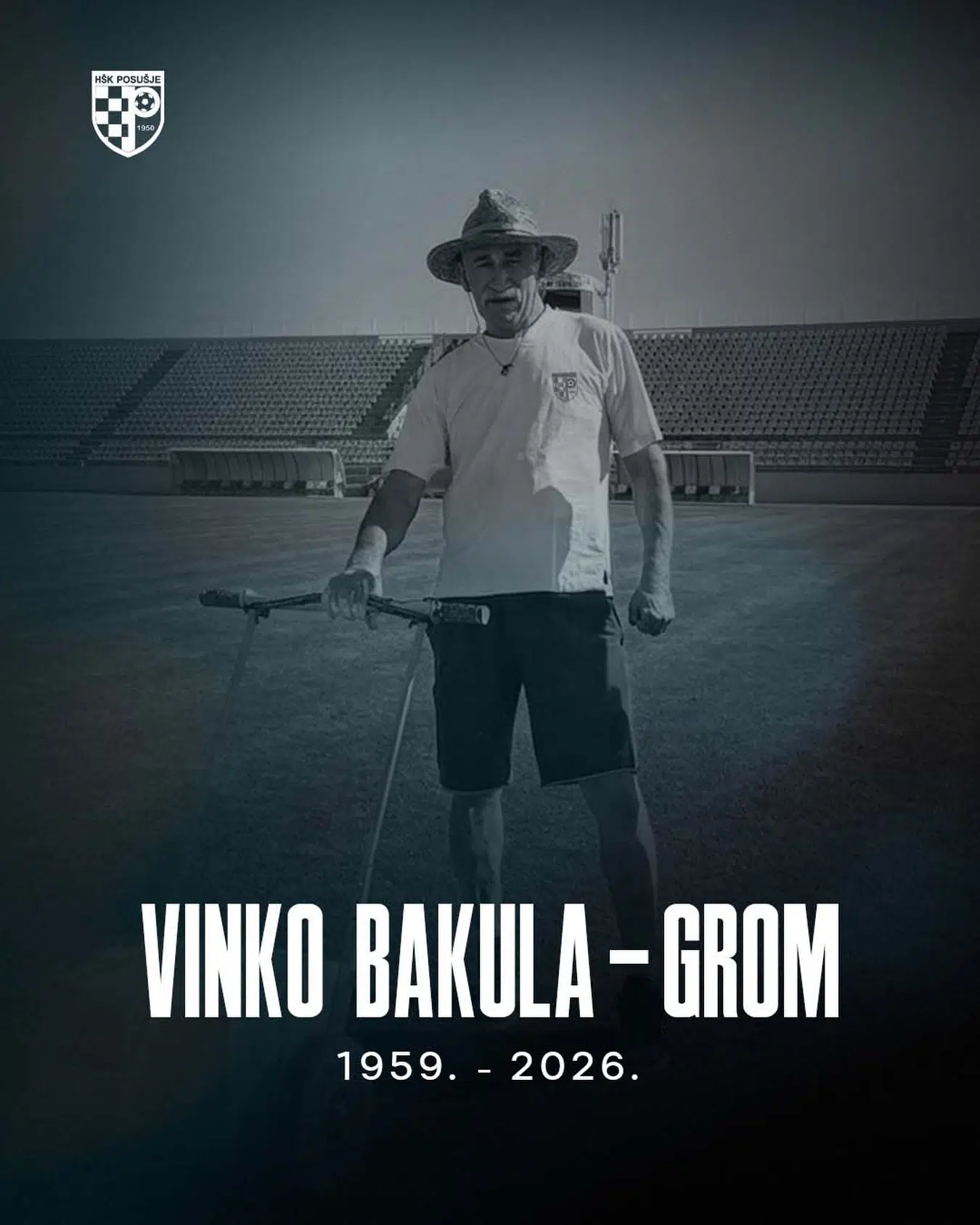 Preminuo je Vinko Bakula – Grom, dugogodišnji djelatnik HŠK Posušje