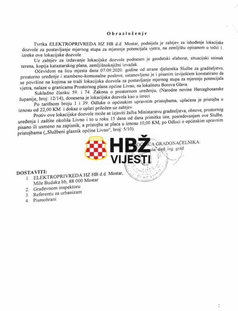 Kako vlast u Livnu govori jedno, a potpisuje drugo: slučaj Borova Glava?