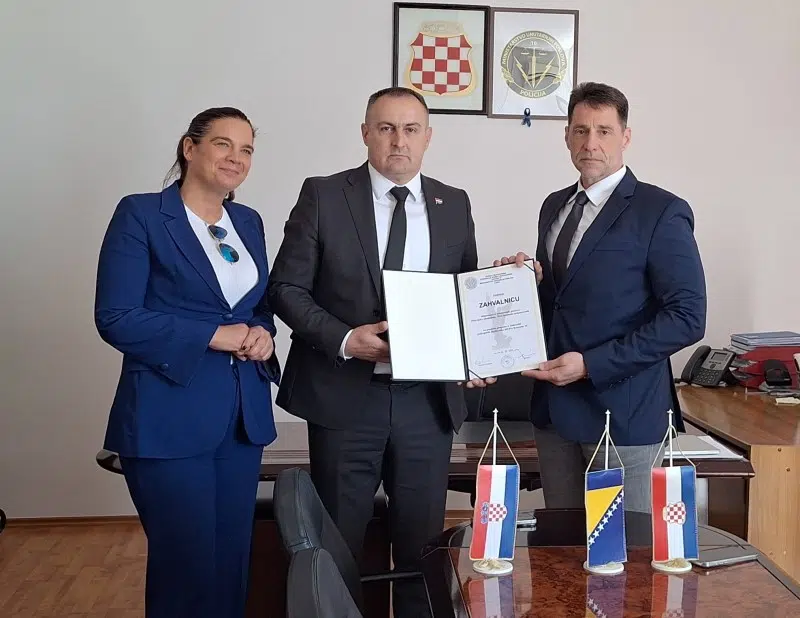 FOTO: POSJET izaslanstva Policijske akademije MUP-a Republike Hrvatske ministarstvu unutarnjih poslova Hercegbosanske županije