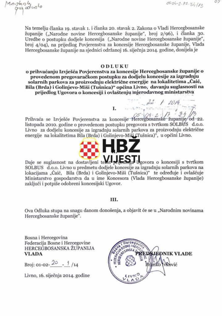 Kako je 2014. godine HDZ-ova Vlada HBŽ-a prodala Ćaić, Bilu, Golinjevo i Miše?