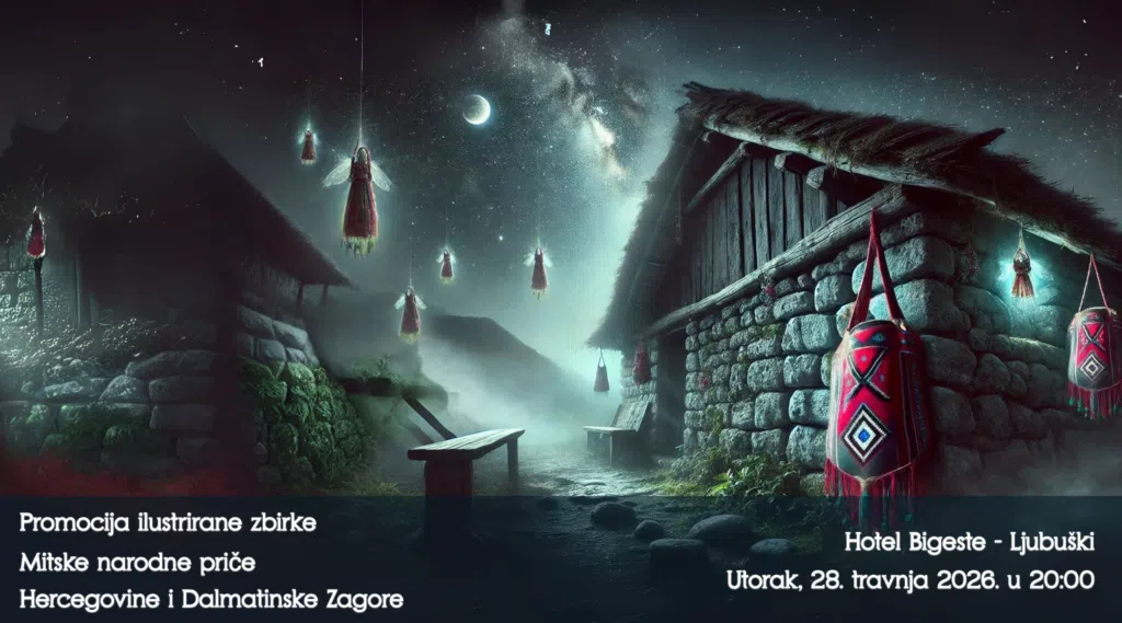 Ljubuški: Predstavljanje knjige “Mitske narodne priče Hercegovine i Dalmatinske Zagore” u utorak 28.travnja u hotelu Bigeste
