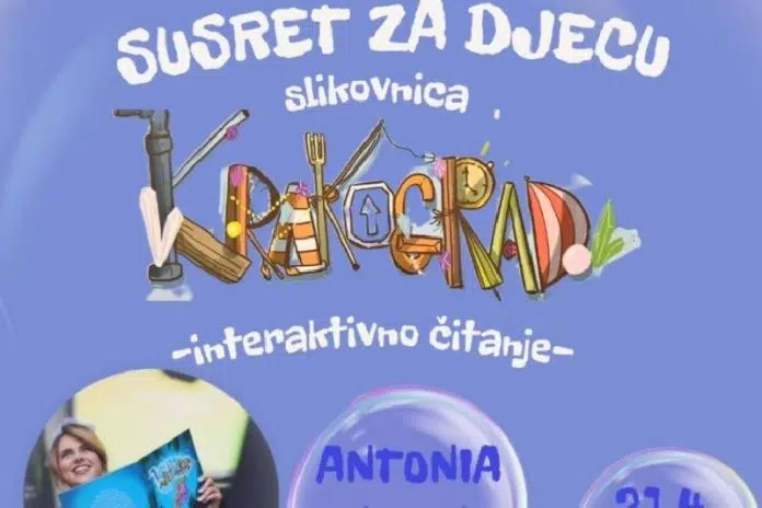 Tomislavgrad: Susret za djecu uz slikovnicu „Krakograd“ autorice Antonije Ćosić