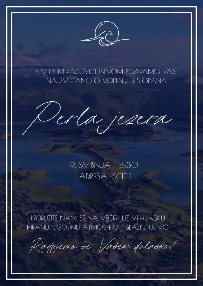PERLA JEZERA: Rama dobiva novo mjesto susreta