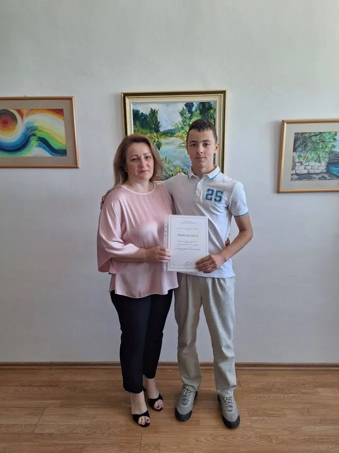Mihael Mišković učenik generacije Osnovne škole Kardinala Stepinca