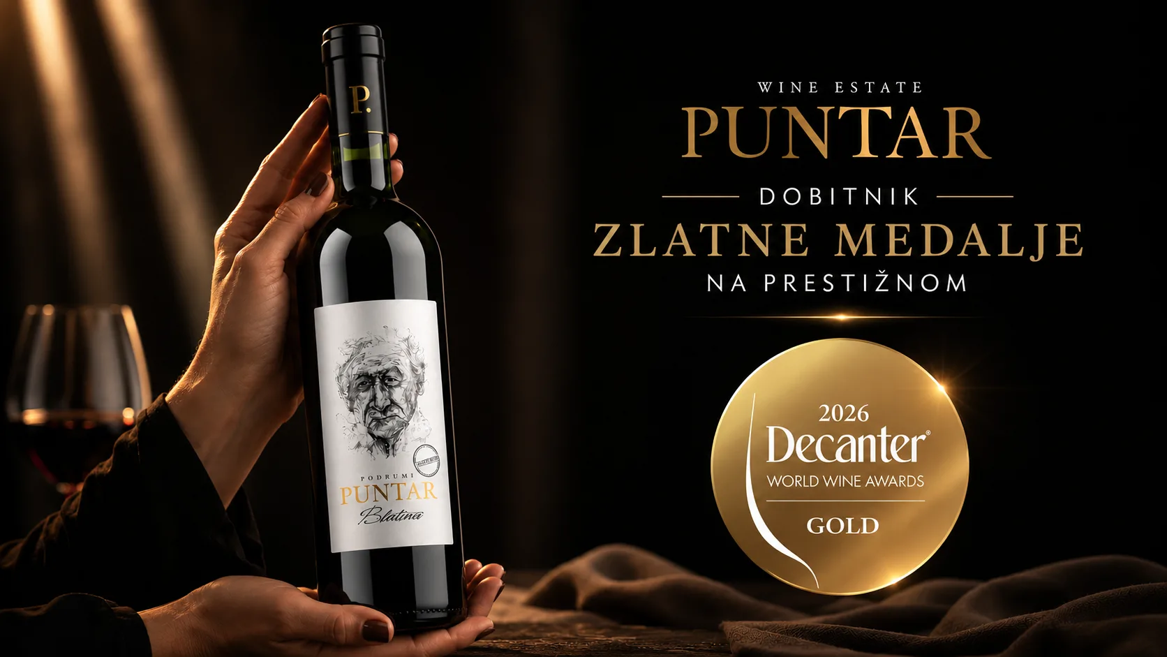Neum na vinskoj karti svijeta: Puntar Wine Estate osvaja zlato na Decanteru 2026