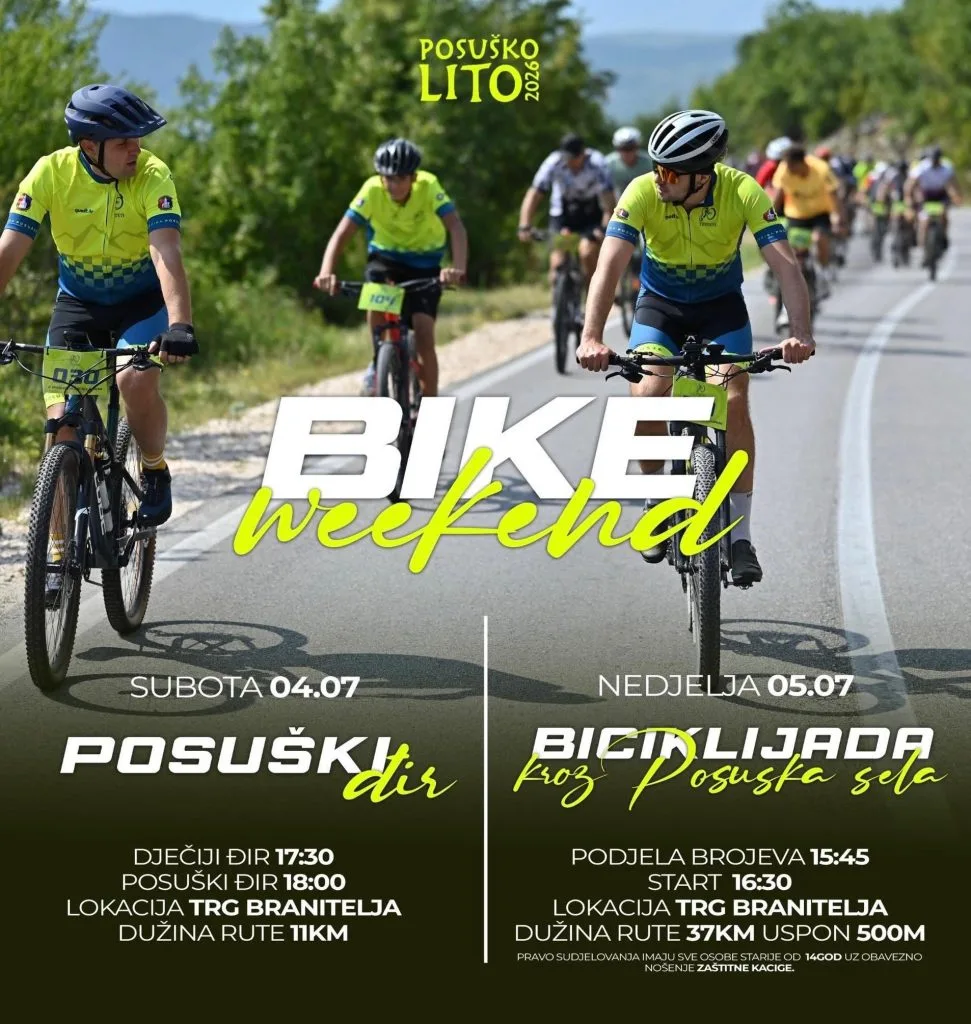 Bike Weekend u sklopu Posuškog lita: Dva dana bicikliranja, druženja i dobre zabave