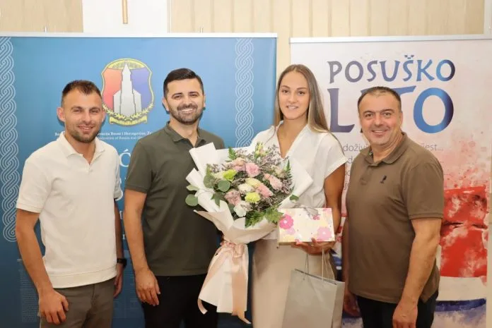 Prijem za Ana-Mariju Begić u Posušju: Prvakinja Hrvatske i najbolja