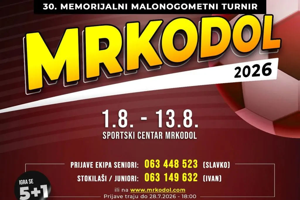 Gastronomski spektakl i bogat program otvaraju jubilarni 30. Memorijalni malonogometni turnir Mrkodol
