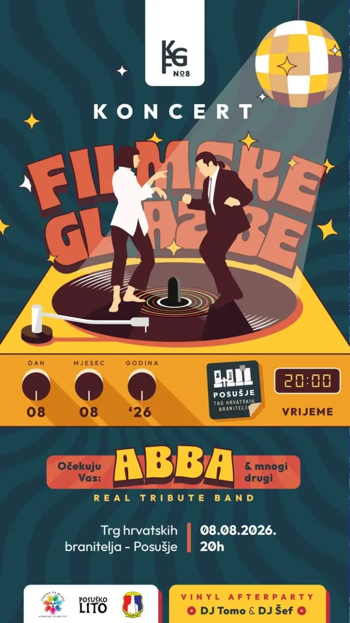 Pedeset glazbenika, filmski klasici i ABBA hitovi: 8. Koncert filmske