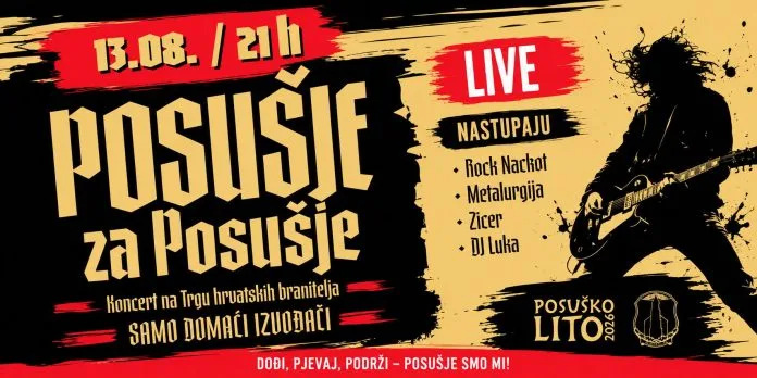 Koncert „Posušje za Posušje“ u četvrtak na Trgu hrvatskih branitelja