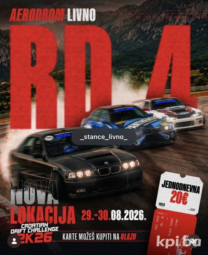Croatian Drift Challenge prvi put u BiH: Livno ovog vikenda