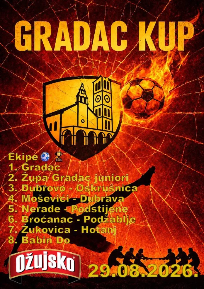 Gradac Kup 2026.: Sport, druženje i dobra zabava uz osam