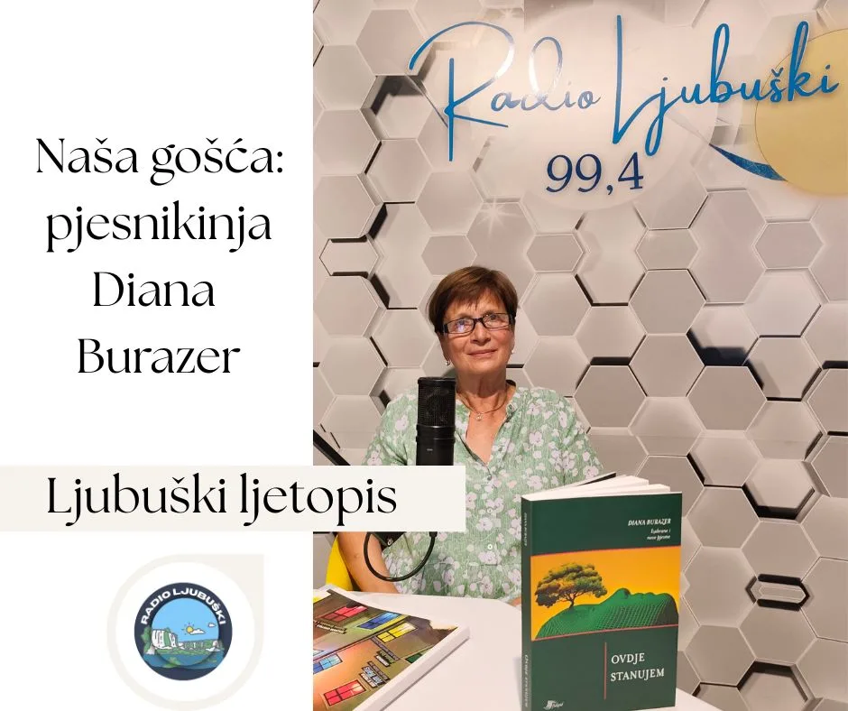 Diana Burazer u Ljubuški donosi svoju “životnu knjigu” : “Ovdje stanujem “