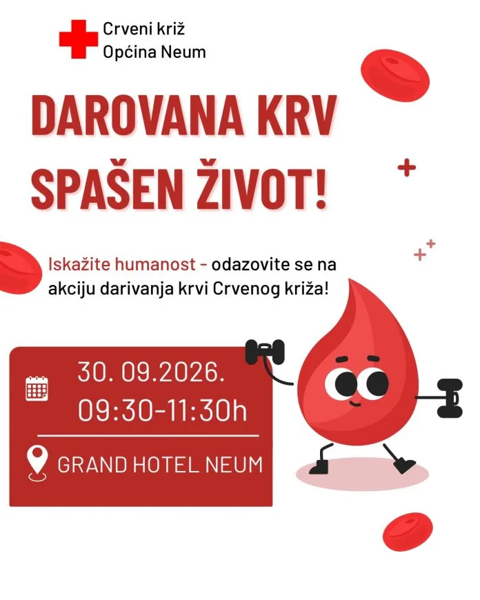 Darovana krv – spašen život: Poziv na akciju darivanja krvi