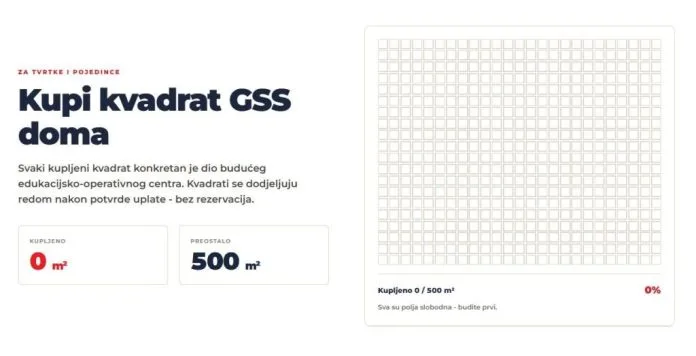 GSS HBŽ pokrenuo projekt: „Kupi kvadrat GSS doma“
