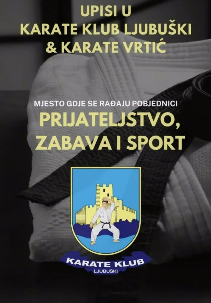 Karate klub Ljubuški upisuje nove članove