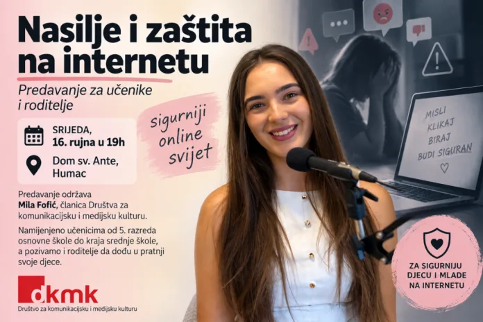 Mila Fofić najavila predavanje „Nasilje i zaštita na internetu“ na