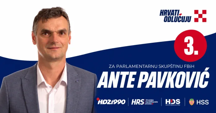 Ante Pavković kandidat za Zastupnički dom Parlamenta Federacije BiH