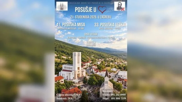 Objavljen termin tradicionalnog okupljanja Posušana u Zagrebu