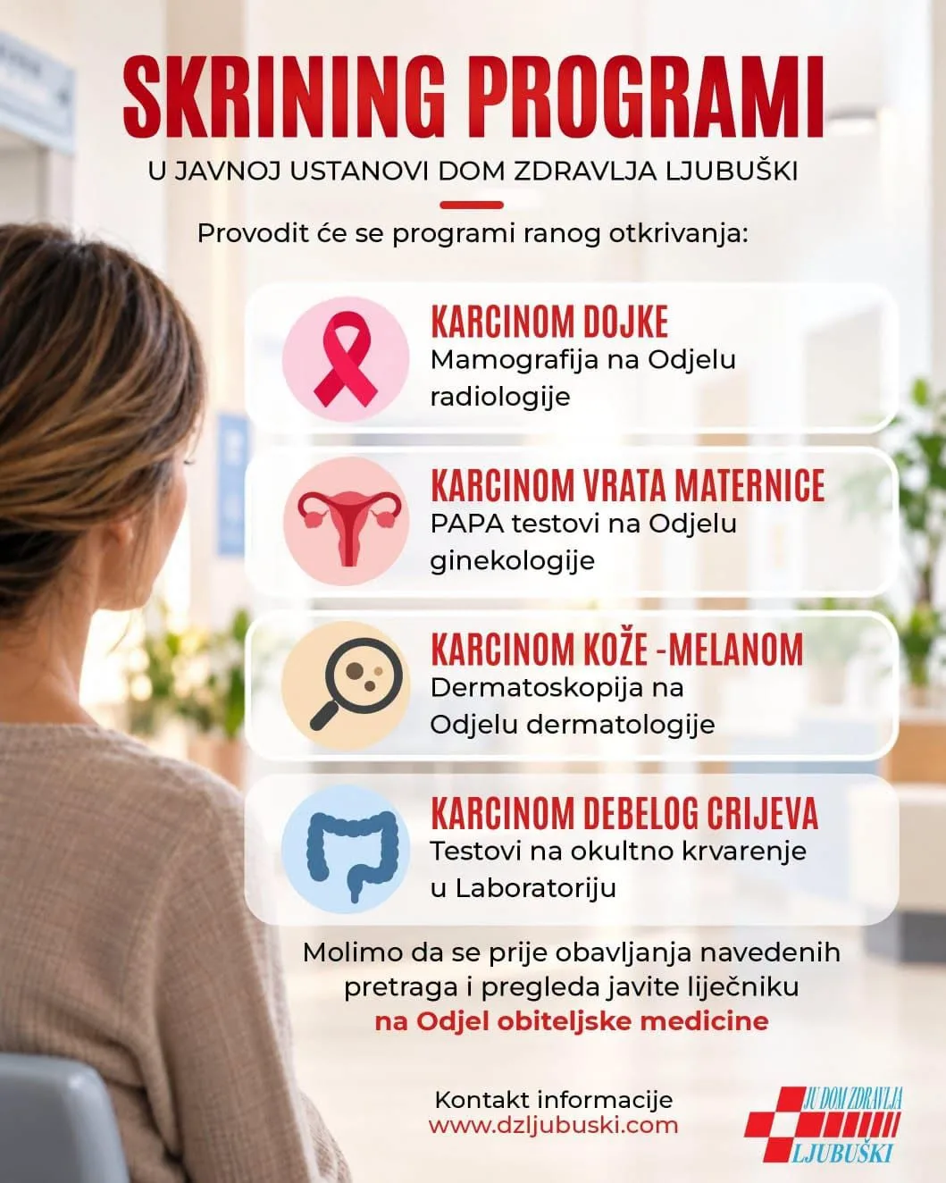 Dom zdravlja Ljubuški započeo provedbu programa ranog otkrivanja onkoloških bolesti