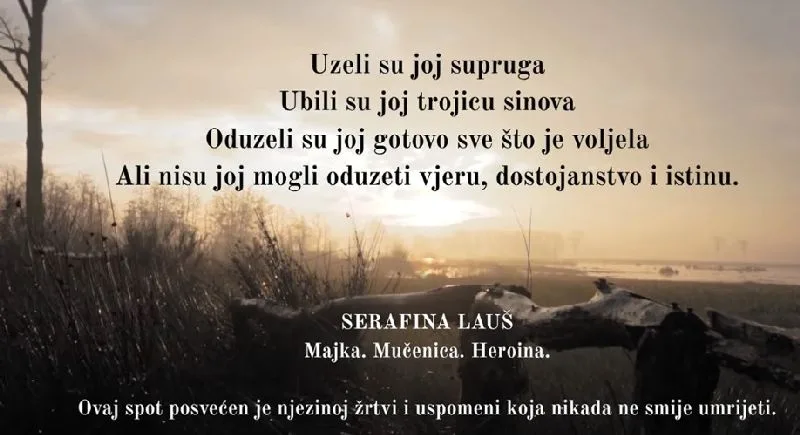 KRIŽNI PUT – SERAFINA OD TRAVNIKA, pjesma posvećena majci kojoj su ubili supruga i trojicu sinova