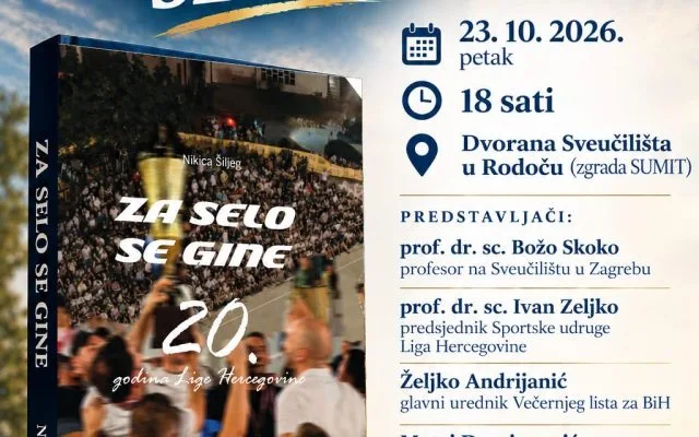 Najava: Predstavljanje monografije „Za selo se gine” autora Nikice Šiljega