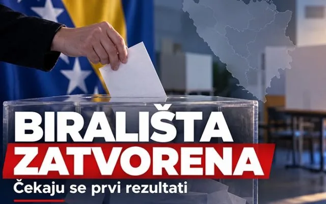 Zatvorena birališta: Građani izabrali vlast za sljedeće 4 godine, čekaju se prvi rezultati